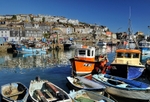 Colourful boats at Mevagissey Harbour