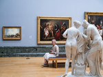 Woman at Tate Britain 2019