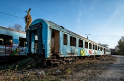 Romanian Train Graveyard