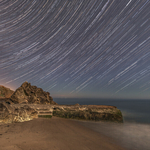 Star Trails At White Rock, Killiney
