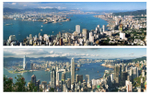 KMPAN-05M The Harbour from the Peak from 1982 to 2013