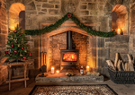 The Pigeon Tower at Christmas