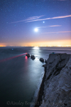 ab18 Moon and Venus conjunction Needles