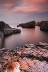 Sunset Ye old harbour Wester Ross