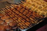 Exotic Food in Street Mkt., Bejing, China