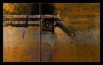 Rusty Doors with Stripes