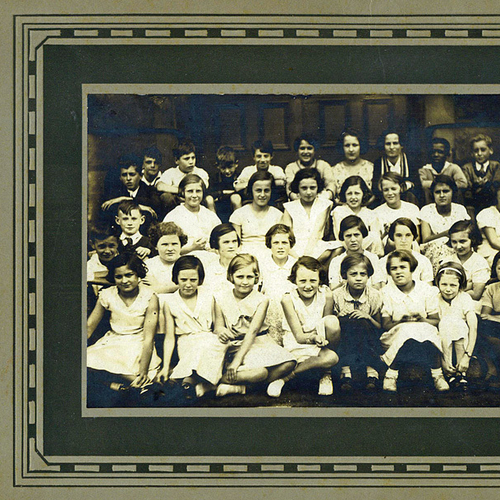 A school class photo by James Payne of the 1934-35 Grade 4 class at King Edward School in Saint John, New Brunswick,…