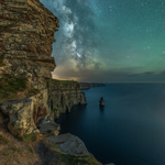 Milky Way at Cliffs of Moher, Co Clare