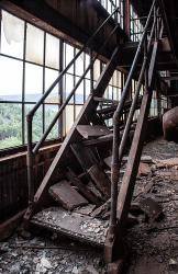 St. Nicholas Coal Breaker (Mahanoy City, PA) | Rusted Stairway