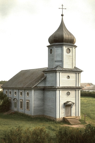 The first German Reformed church built in Norka in 1812.  Photo Size: 8"x 10",  Price $200  -  Plus Shipping and Pack…