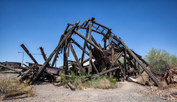 Vulture City, Arizona | Collapsed Headhouse