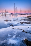 z4236 Frozen Harbour at Dawn, Yarmouth