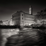 Salts Mill Weir (square format)