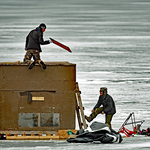 Ice Shacks New Brunswick Canada