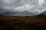 Mountains and moors from Kylemore Abbey