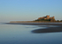 Bamburgh Castle at sunset, Northumberland