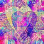 Hearts, Blue-Pink