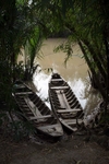 Village boats in the Mekong Delta