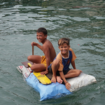 Kids playing in Water, Cebu, Philippines