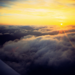 A00423B Sunset over Oban 5000ft