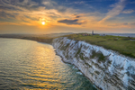 z3400 Sunset over Culver Down