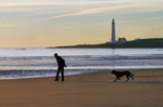 My dog,the beach and I