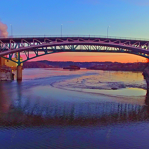 Reversing Falls Bridge @ High Tide