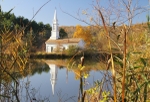 Hale Farm Church in the Fall