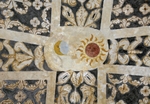 Vault, ceiling mural detail, sun & moon