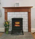 New tiles on the fireplace. Other photos to be updated in due course
