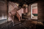 Simon Silk Mill (Easton, PA) | Pink Stairwell