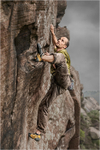 Freeclimbing Roscoes Wall
