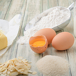 Ingredients for a cake