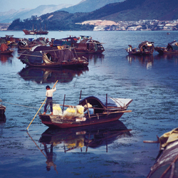 KM-232 Sampans in Tai Po - 1978