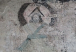 Porteria, S wall mural fragment detail, Christ