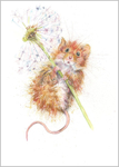 Mouse and Dandelion Fine Art Print 667