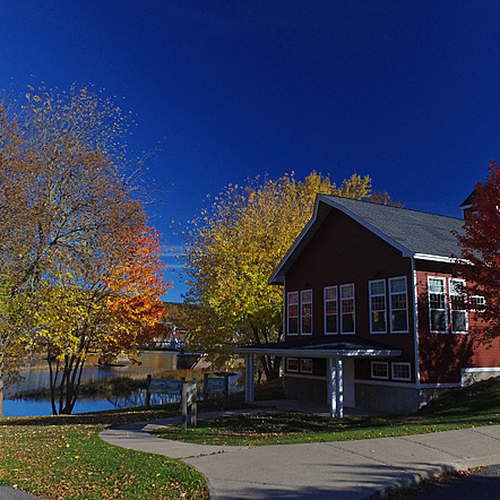 Spectacular autumn hues along the Kennebecasis @ Hampton River Center in Kings County, New Brunswick, Canada.