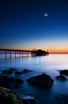 z1823 Totland Pier at Dusk