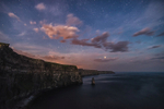 Cliffs of Moher during the night