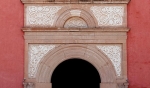 Façade portal, archivolt, architrave & entablature