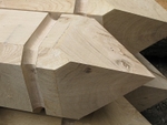 300mm square oak post detail