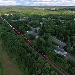 Rothesay New Brunswick Canada CN Rail Train
