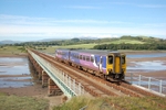 12.7.12 - 156491 15.12 Carlisle - Preston, Eskmeals viaduct