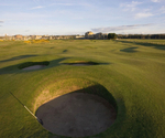 Old Course Principal's Nose bunkers on the 16th fairway