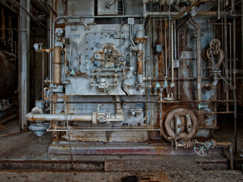 Photo taken in the prison power plant. Essex County Jail Annex, Caldwell NJ. 2008. Photograph by Matthew Christopher…