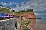 Train approaching the Parson and Clerk Tunnel