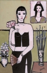 Fan And Garter 75x50 cm