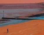 Man Alone on Margate Beach