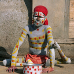 Painted Handicap Begger, India 1989