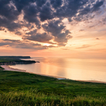 Sunset over White Park Bay